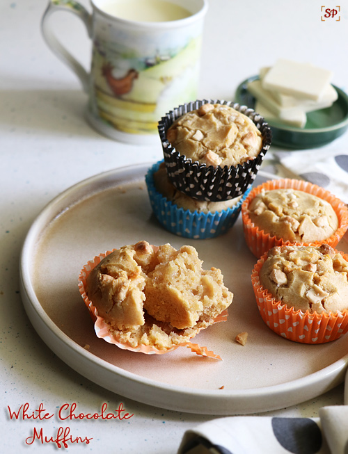 White chocolate muffins recipe
