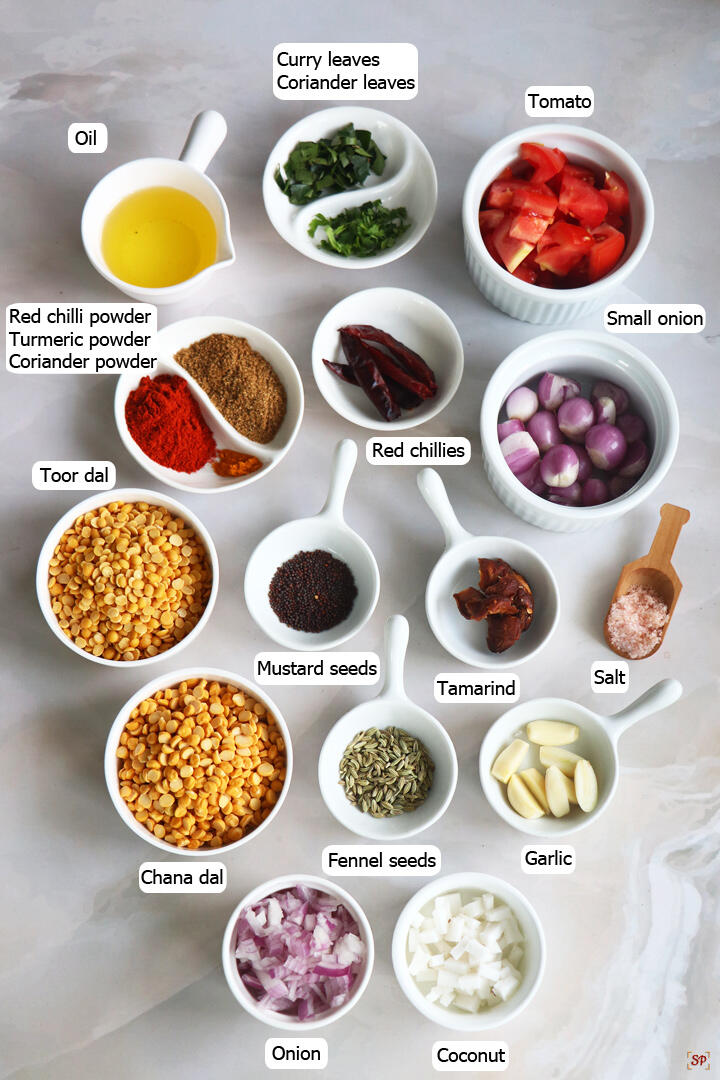 paruppu urundai kuzhambu ingredients