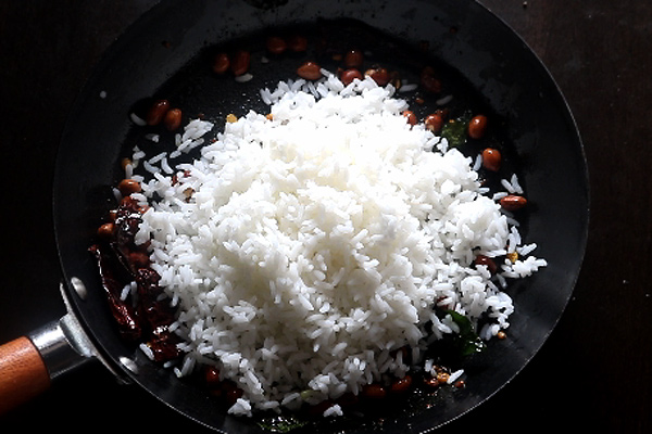 add cooked rice