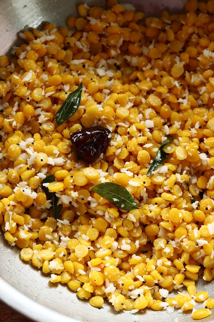 chana dal sundal just cooked