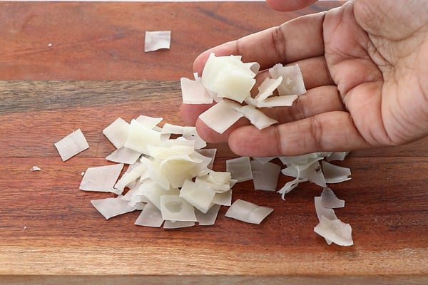 cut into squares