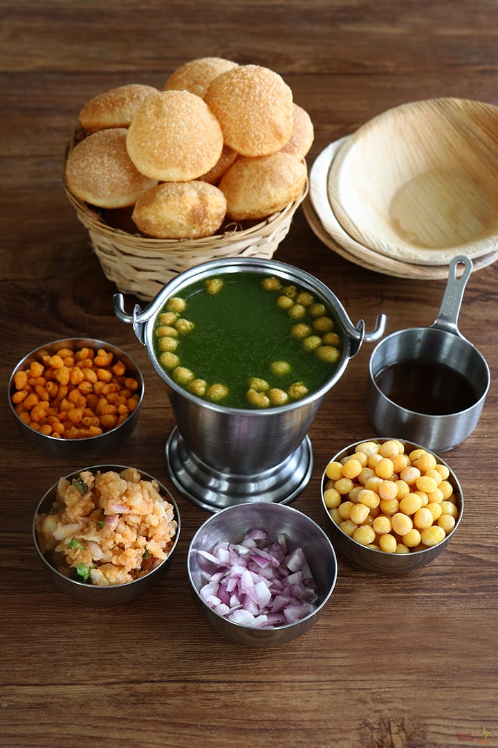 pani puri ready to assemble