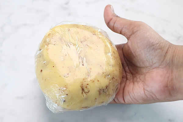 cling wrap the dough