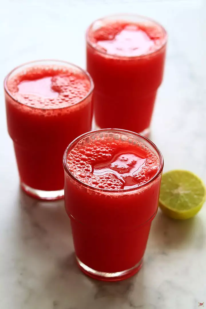 watermelon juice served in glasses