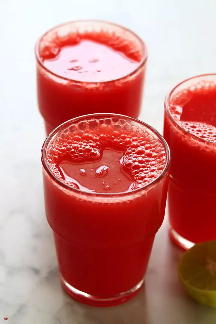 watermelon juice served in glasses