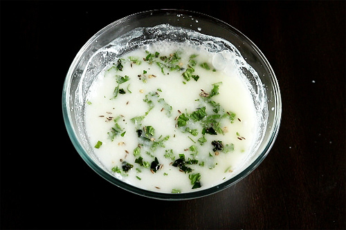 add tadka to buttermilk