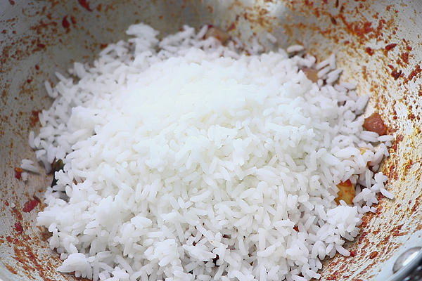 add cooked rice