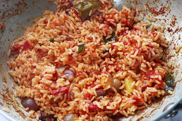 tomato rice is ready