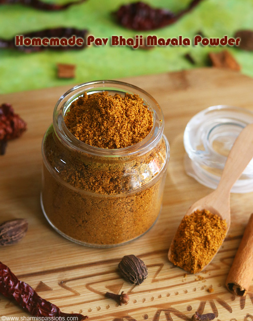 homemade pav bhaji masala powder recipe