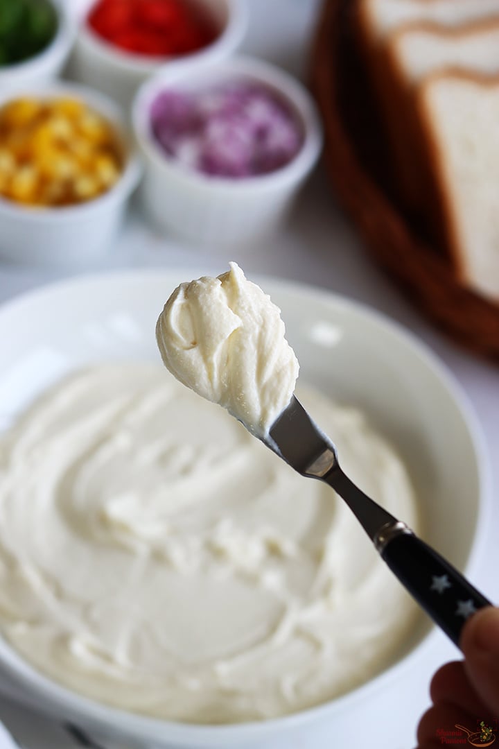 Homemade Cream Cheese with Bread