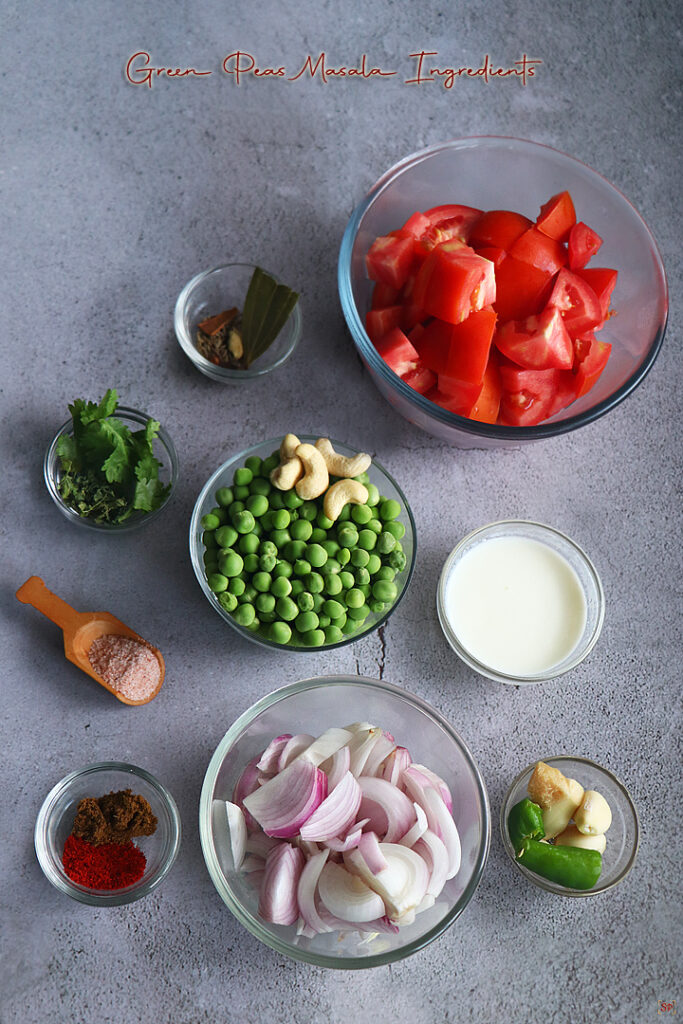 Green Peas Masala Recipe Sharmis Passions