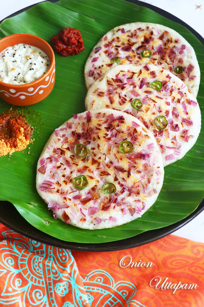 Onion Uttapam Recipe Onion Uthappam Recipe Sharmis Passions