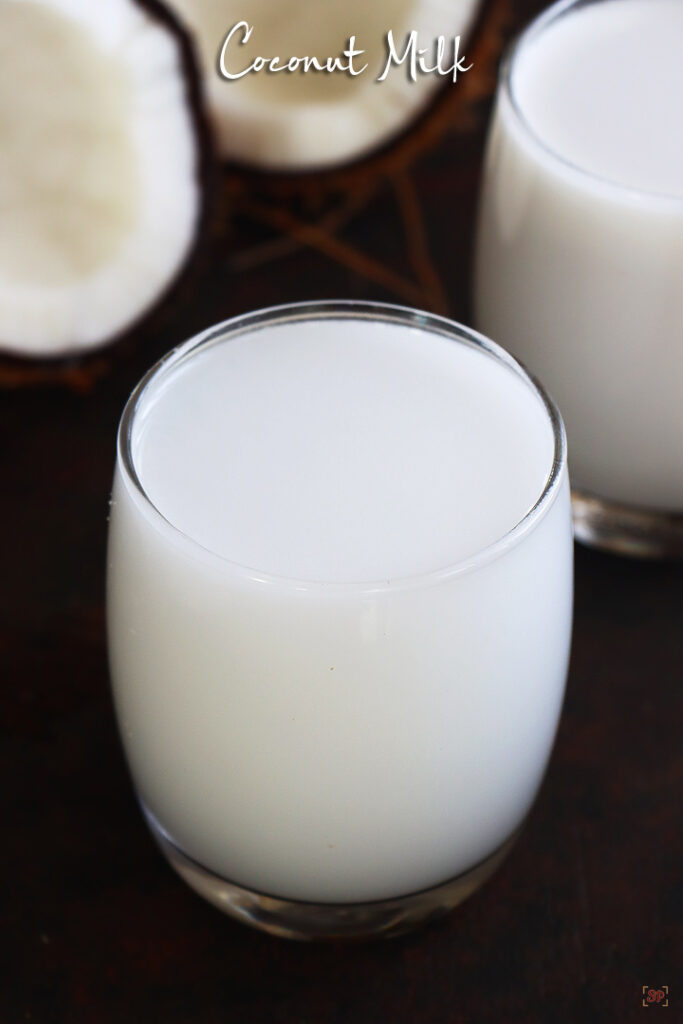 Coconut Milk Recipe How To Make Coconut Milk Sharmis Passions