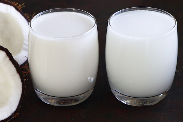 Coconut Milk Recipe | How To Make Coconut Milk - Sharmis Passions