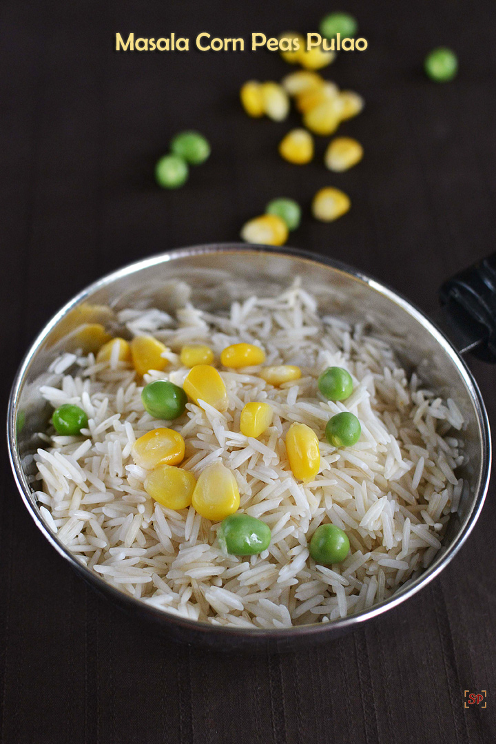 masala corn peas pulao