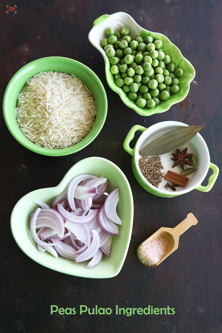 matar pulao ingredients