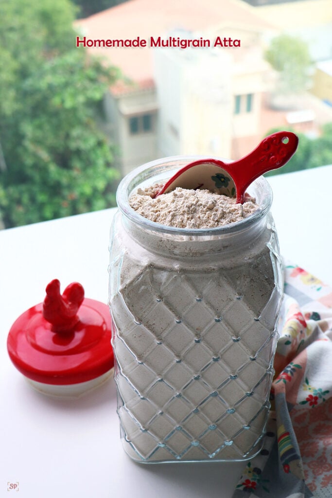 Multigrain Atta How to Make Multigrain Atta at home Sharmis Passions