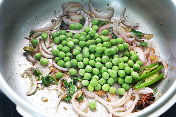 add peas