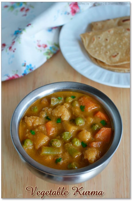 Vegetable Kurma Recipe | Veg Kurma Recipe - Sharmis Passions