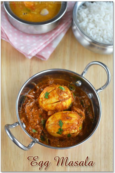 Egg Masala Recipe - Sharmis Passions