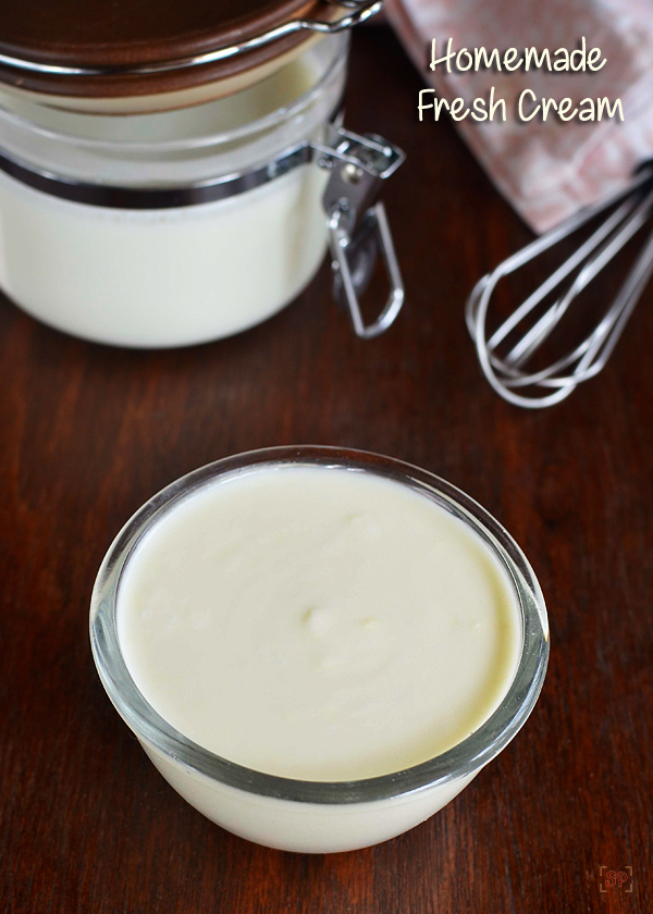 homemade fresh cream
