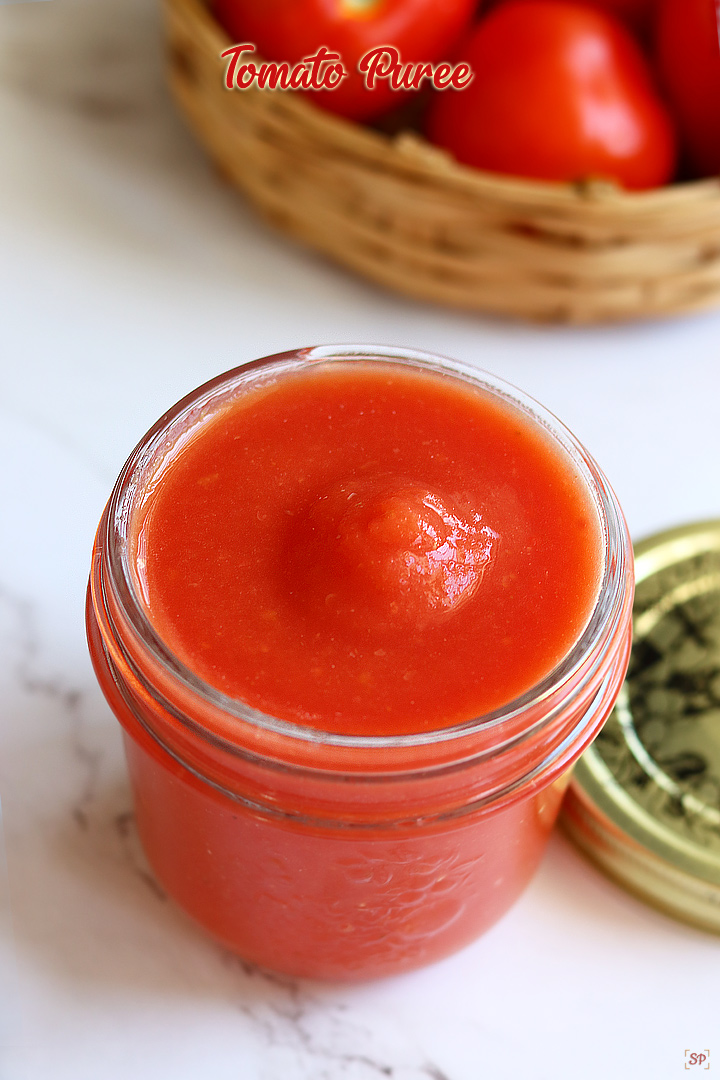 Tomato Puree Recipe - Sharmis Passions