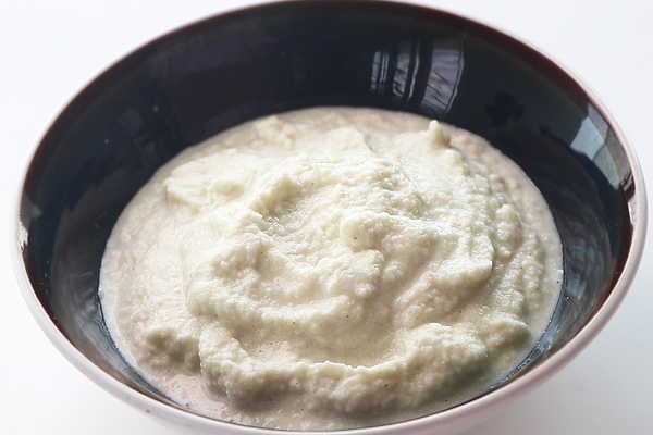 coconut chutney  transferred to a bowl