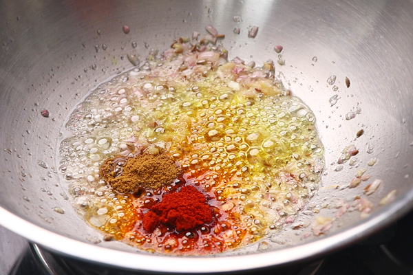 add spice powders