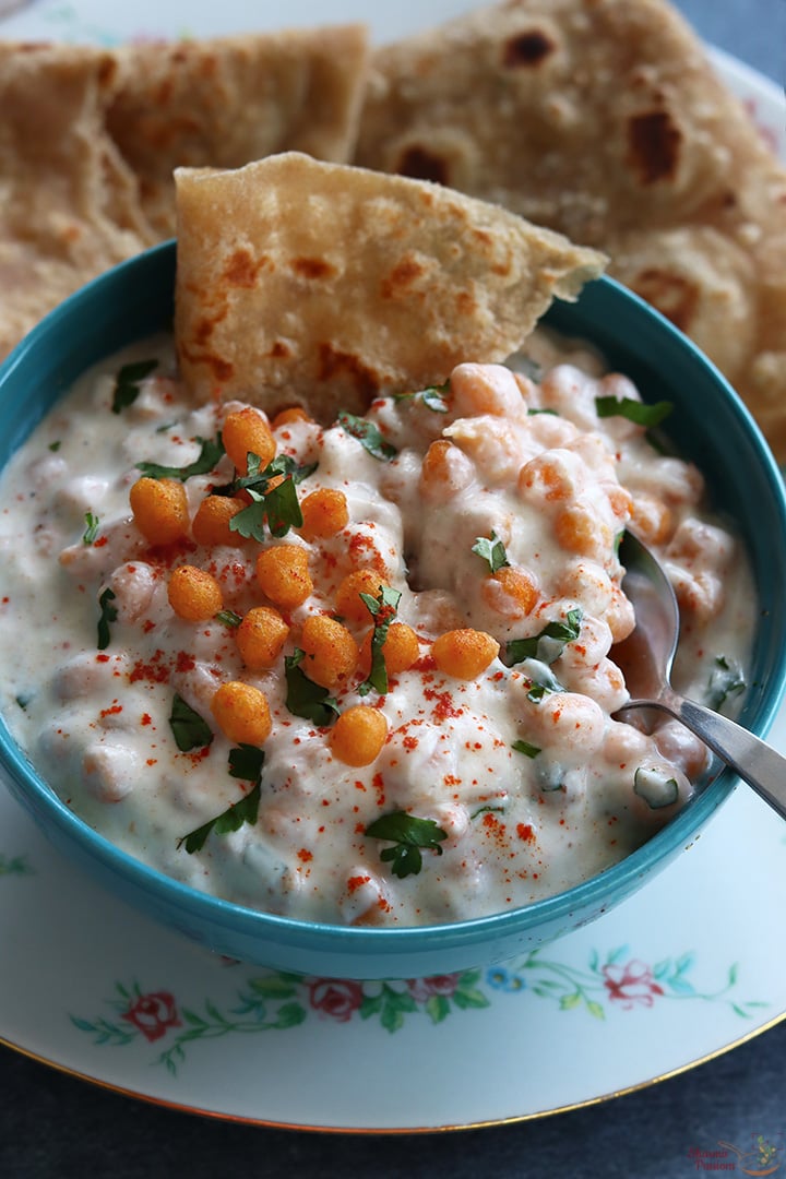 boondi raita serve with chapati