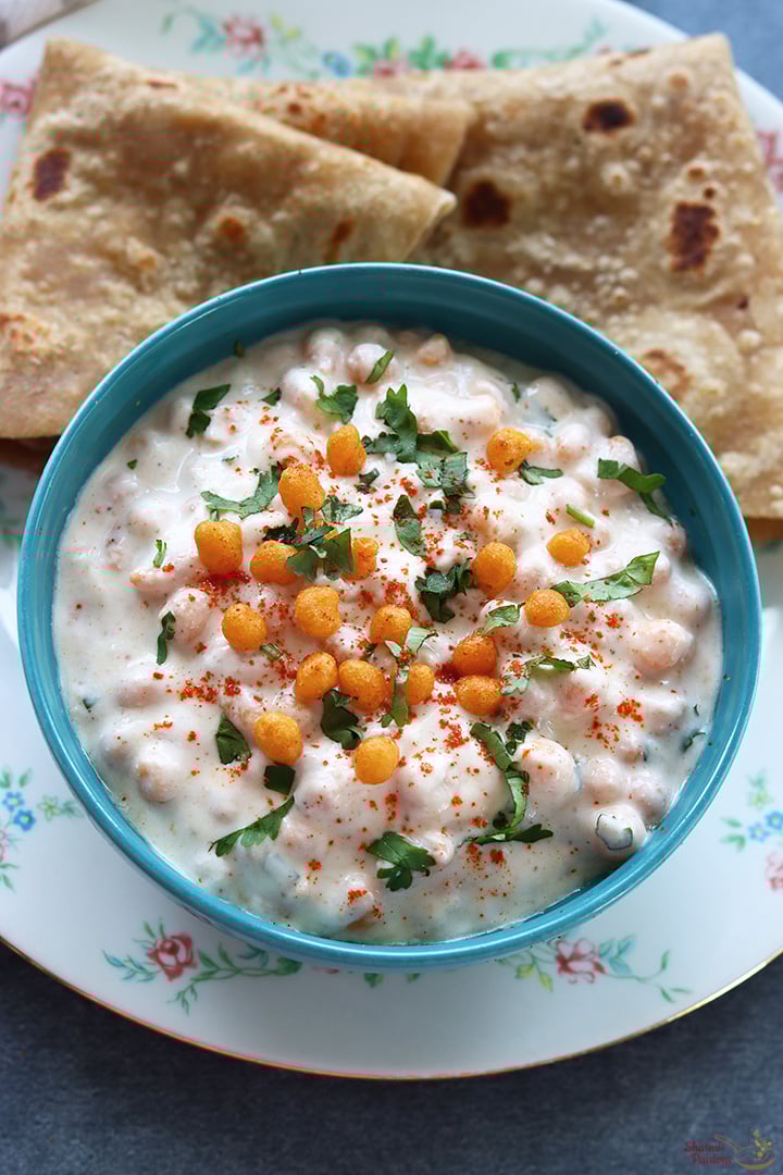 boondi raita serve with chapati