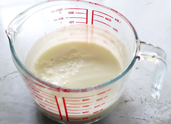 curd whisked until smooth and creamy