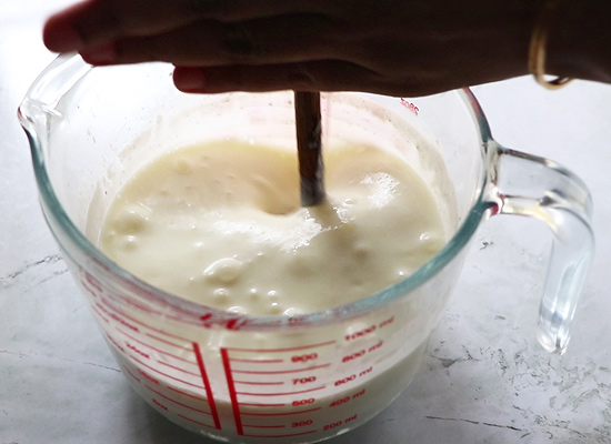 curd is churned well