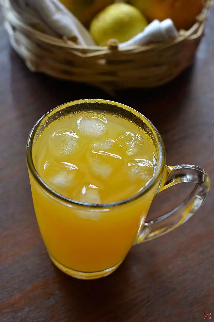 orange mosambi juice in a glass