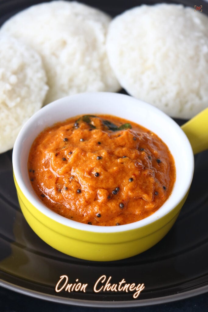 Onion Chutney Recipe Vengaya Chutney Recipe Sharmis Passions