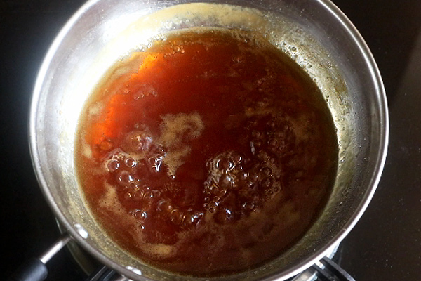 melt jaggery in water