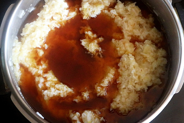sweet pongal recipe syrup should be slightly thick