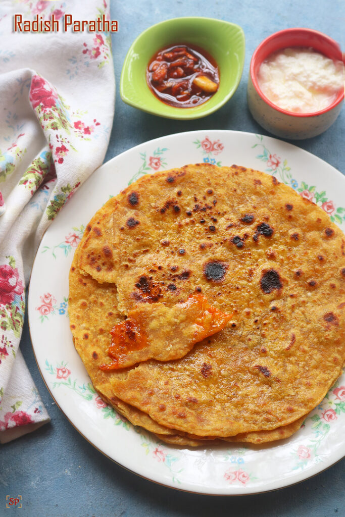 Mooli Paratha Recipe Radish Paratha Recipe Sharmis Passions