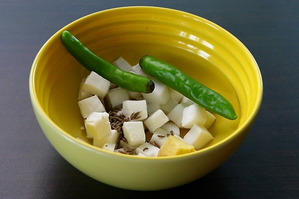 add ingredients to grind