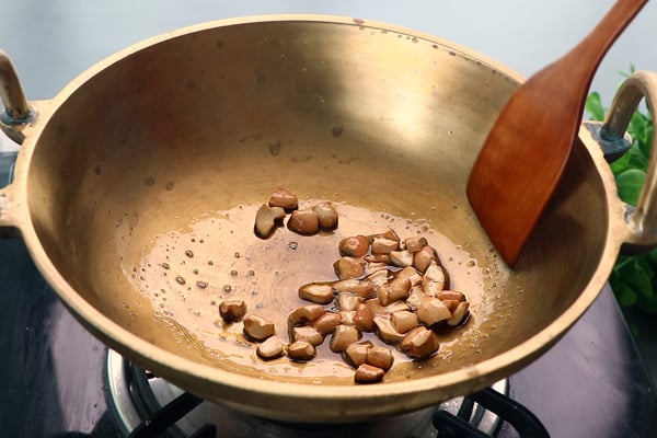fry cashews in ghee