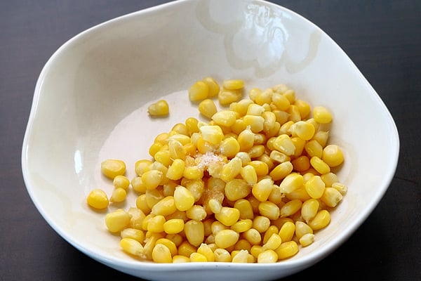 add corn,butter, salt