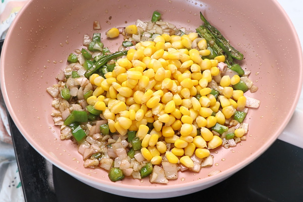 add cooked corn