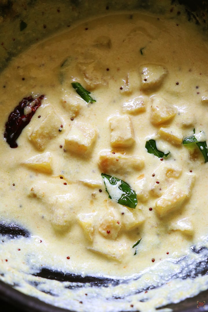 pineapple pachadi cooked in claypot