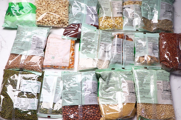 all grains and pulses purchased from supermarket