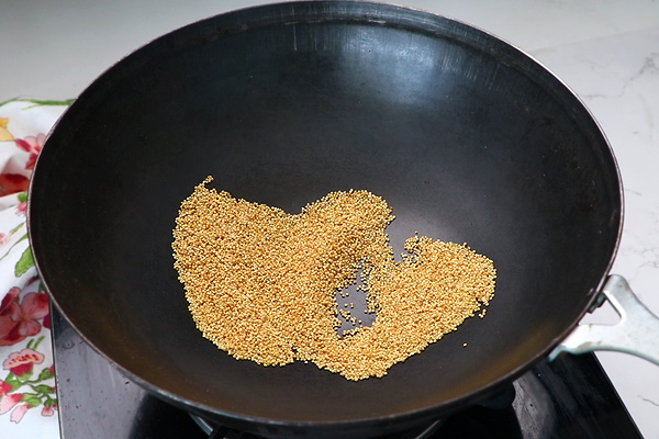 foxtail millet roasted until golden