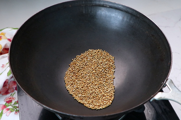 pearl millet roasted until golden