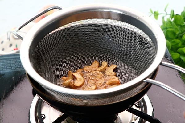 fry cashews