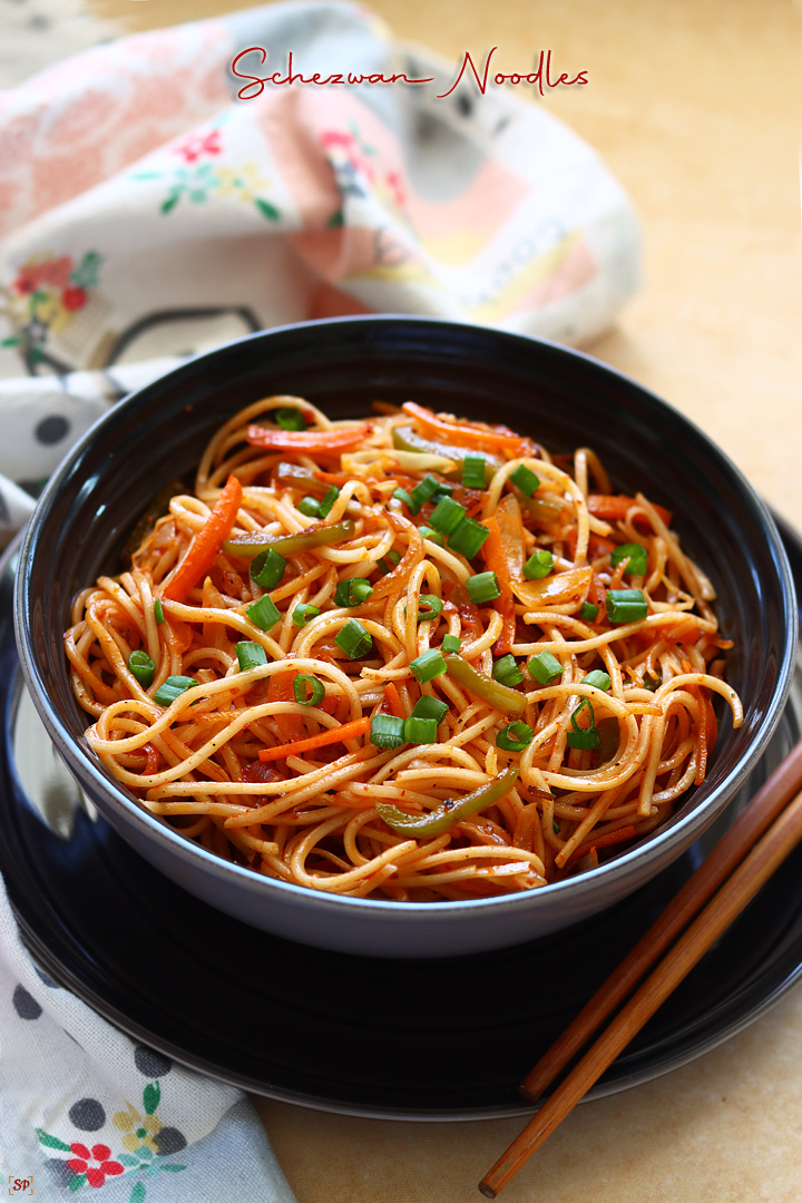 Perfect Schezwan Noodles Recipe