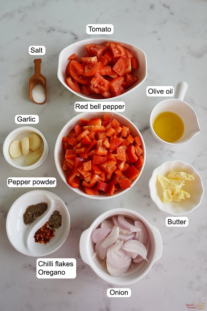 ingredients needed to make red bell pepper soup