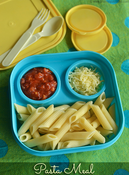 cooked pasta with pasta sauce and cheese