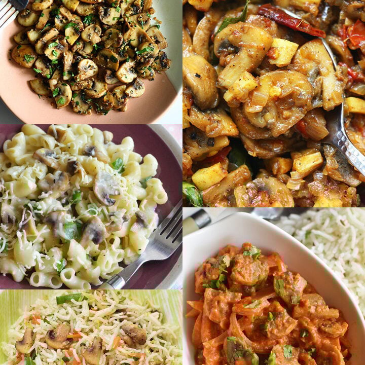 Mushroom recipes | 25+ Mushroom recipes- Sharmis Passions